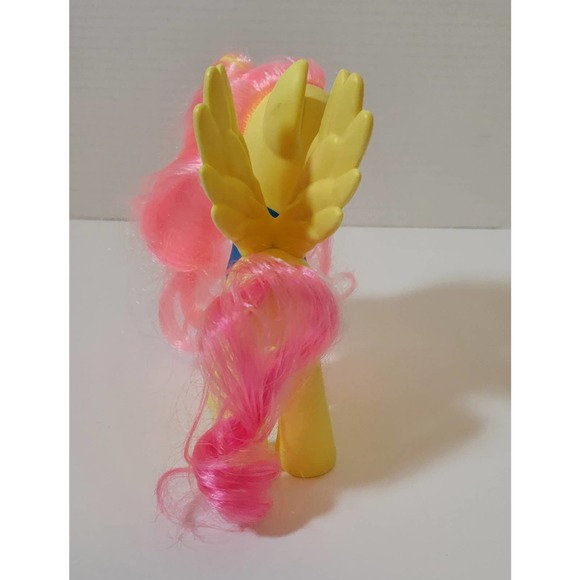 My Little Pony Fluttershy G4 Gen 4 2010 6" Brushable C029A MLP Pink Yellow - Picture 3 of 10